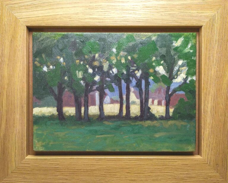 summer oil painting from chorleywood common