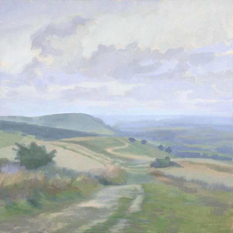South downs oil painting