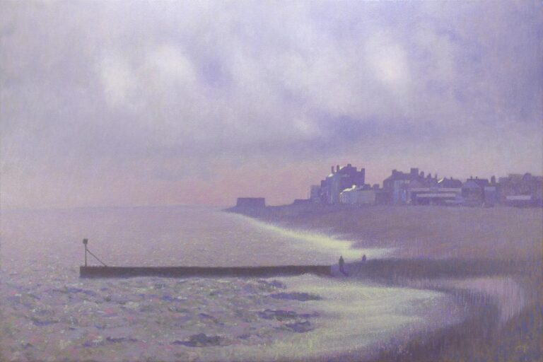 Aldeburgh Winter light oil painting